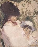 Edouard Manet Jeune fille et enfant (mk40) oil painting